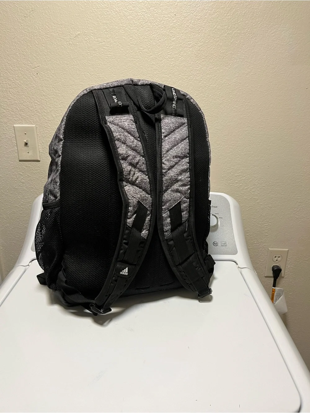 adidas Heather Gray and Black Men's Backpack